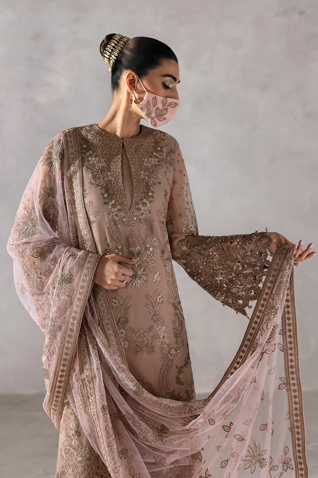 Laconic By Flossie Unstitched 3 Piece Formals Collection'2025-FE - 910
