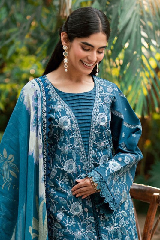 Florent Unstitched 3 Piece Emb Lawn Eid Edit Collection-FEE-03-B