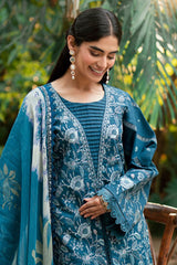 Florent Unstitched 3 Piece Emb Lawn Eid Edit Collection-FEE-03-B