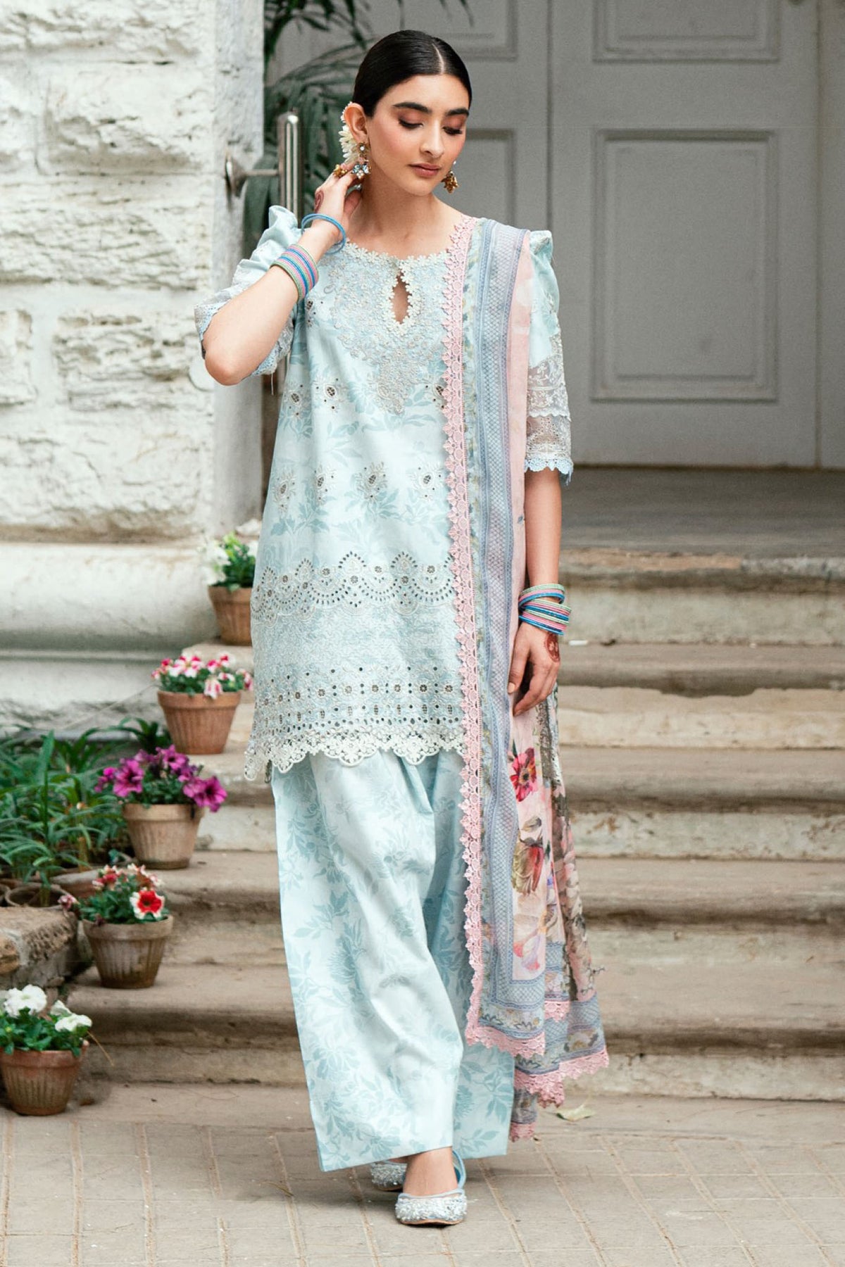 Florent Unstitched 3 Piece Emb Lawn Eid Edit Collection-FEE-07