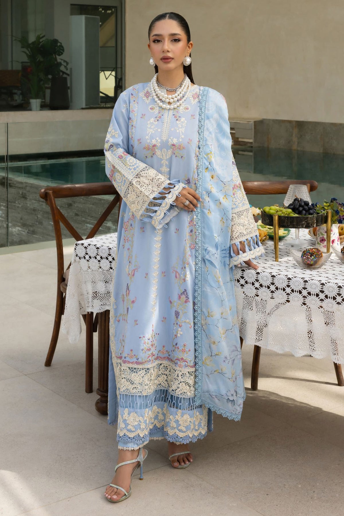 Florent Unstitched 3 Piece Lawn Eid Collection'2025-FEF-06-B