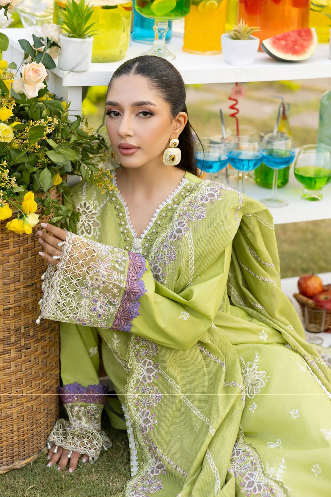 Florent Unstitched 3 Piece Lawn Eid Collection'2025-FEF-07-B