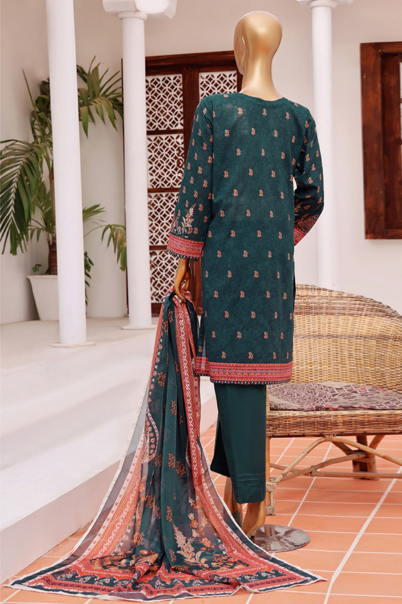 Aashkaar By Hz Stitched 3 Piece Emb Lawn Series Collection'2024-FEL-405