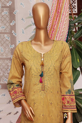 Aashkaar By Hz Stitched 3 Piece Emb Lawn Series Collection'2024-FEL-408