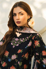 Faiza Faisal Prints Unstitched 3 Piece Lawn Collection-FFP-03-Eabah