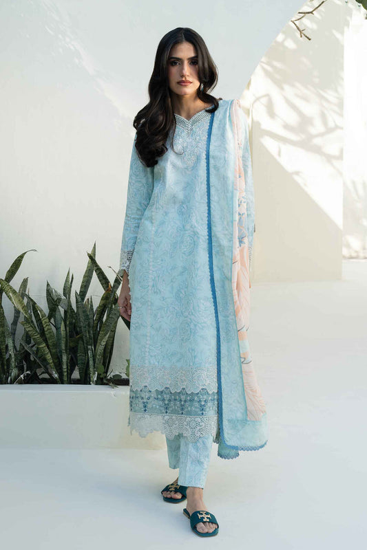 Faiza Faisal Prints Unstitched 3 Piece Lawn Collection-FFP-04-Jose