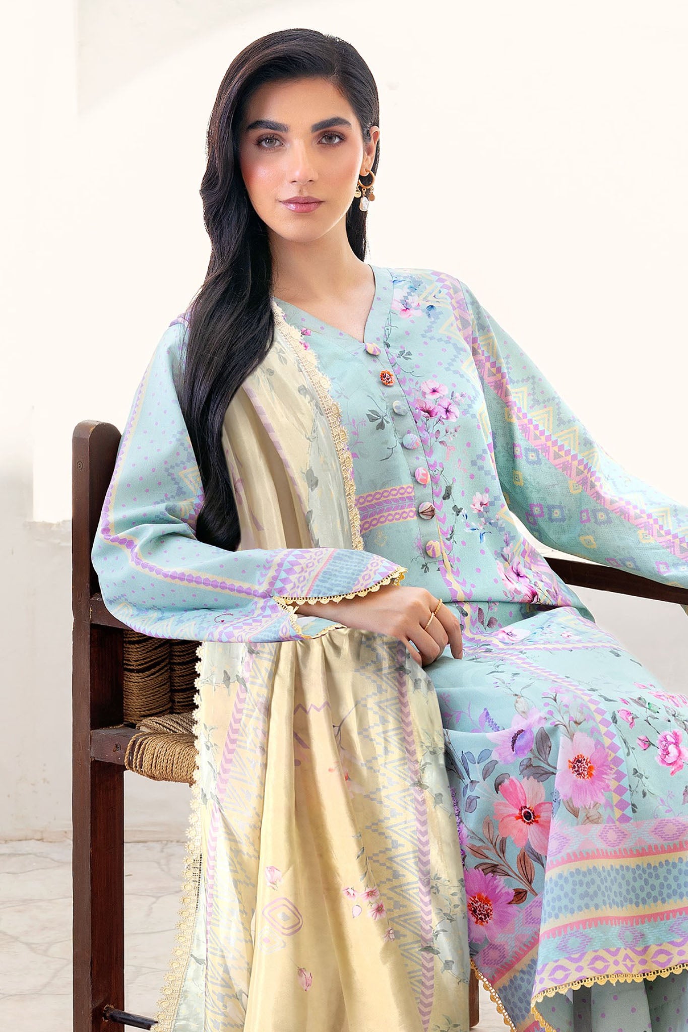 Florent Unstitched 3 Piece Luxury Prints Collection'2025-FL-01-A