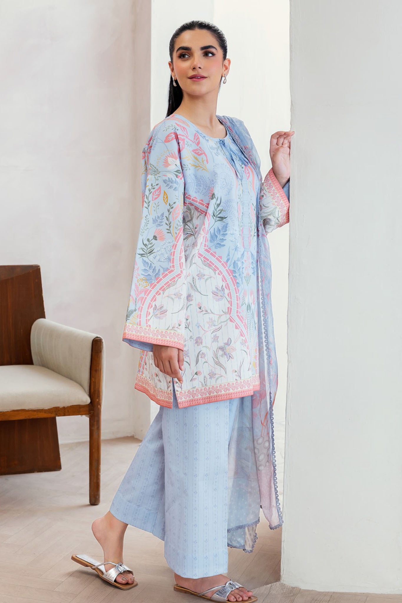 Florent Unstitched 3 Piece Luxury Prints Collection'2025-FL-03-B