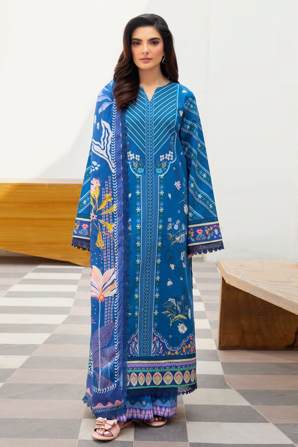 Florent Unstitched 3 Piece Luxury Prints Collection'2025-FL-04-A