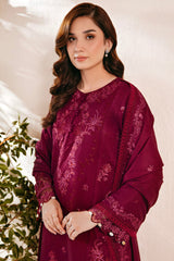 Shades Of Winter By Florent Unstitched 3 Piece Emb Shawl Series Collection'2024-FL-06-B