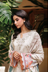 Zync Whispers By Florent Unstitched 3 Piece Winter Collection'2025-FL-2A