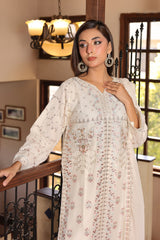 Rang E Khas By Fatima Nehal Stitched 3 Piece Luxury Chiffon Suit-FN-REK-02-White