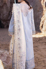 Sahil Kinare by Qalamkar Unstitched 3 Piece Luxury Lawn Collection’2024-FP-04-Firuze