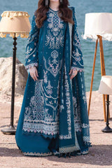 Sahil Kinare by Qalamkar Unstitched 3 Piece Luxury Lawn Collection’2024-FP-16-Kira