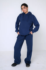 Winter Women Core By Suitsu Stitched Western Suit-Midnight Cozy Set