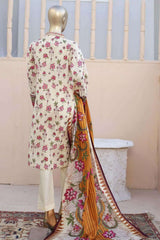 Affifa by Bin Saeed Stitched 3 Piece Embroidered Lawn Vol-03 Collection'2023-FR-0614-Skin