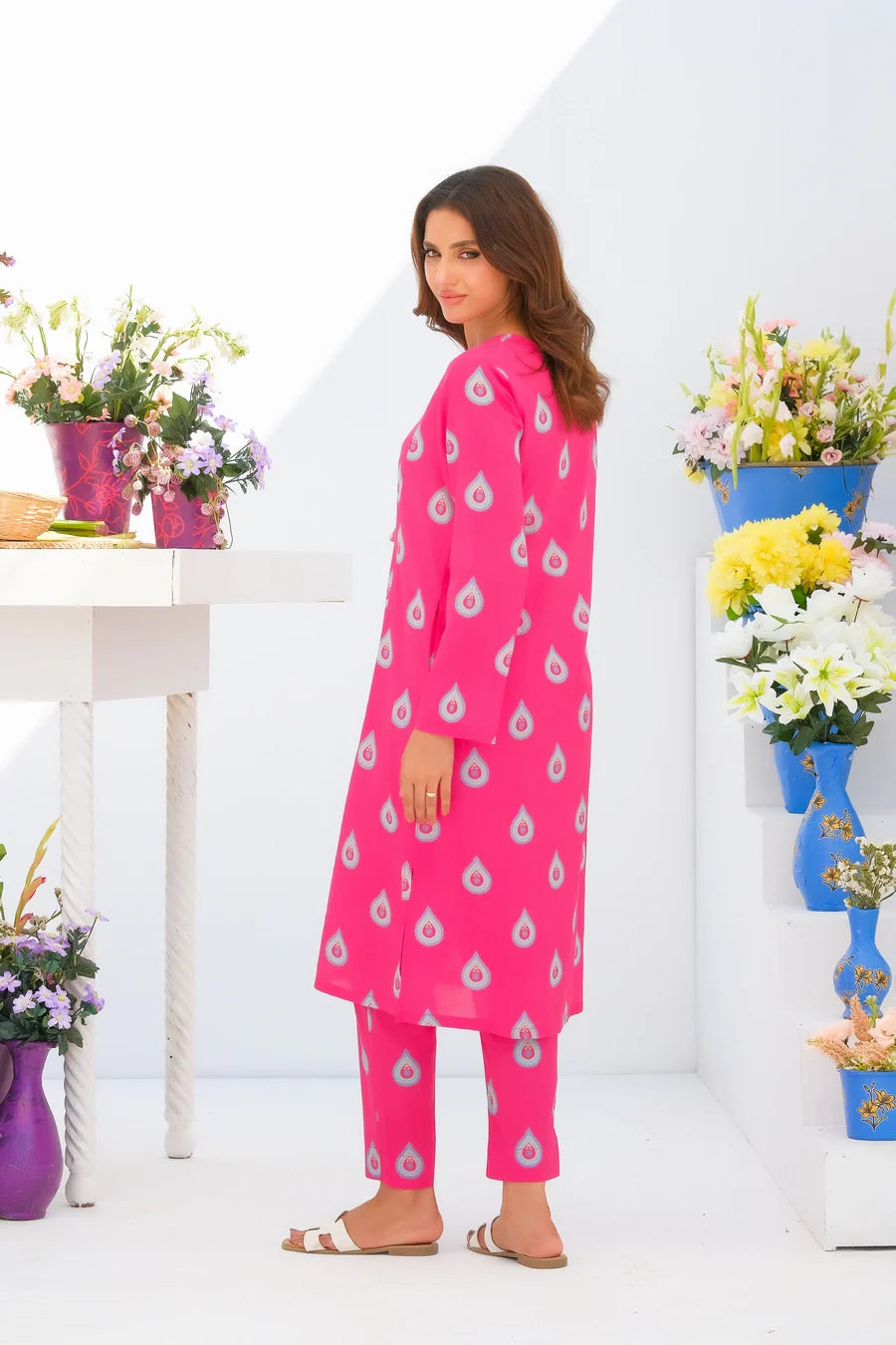 Dhaga Stitched 2 Piece Lawn Collection'2025-Matching separate 0012