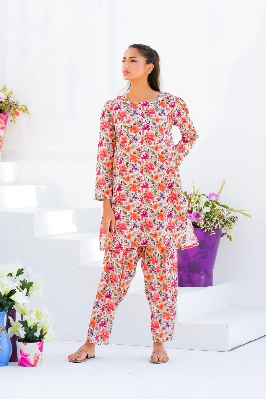 Dhaga Stitched 2 Piece Lawn Collection'2025-Matching separate 0021
