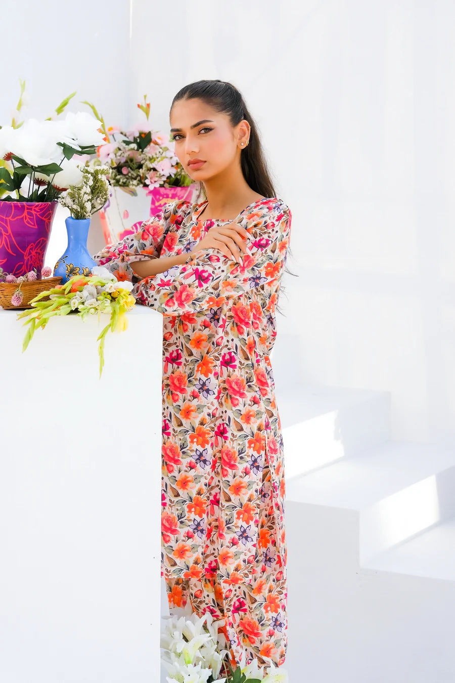 Dhaga Stitched 2 Piece Lawn Collection'2025-Matching separate 0021