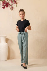 Sprinkles Stitched 1 Piece Summer Bottoms Kids Collection'2025-Frenchy Ditsy Floral Print Wide Leg Trouser