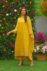 Dhaga Stitched 3 Piece Formals Suit-Mehak