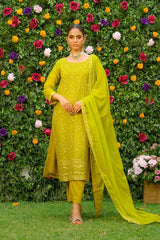 Dhaga Stitched 3 Piece Formals Suit-Zaira