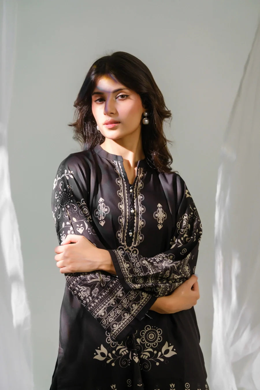 Amal Stitched 2 Piece Blended Lawn Collection'2025-Velour