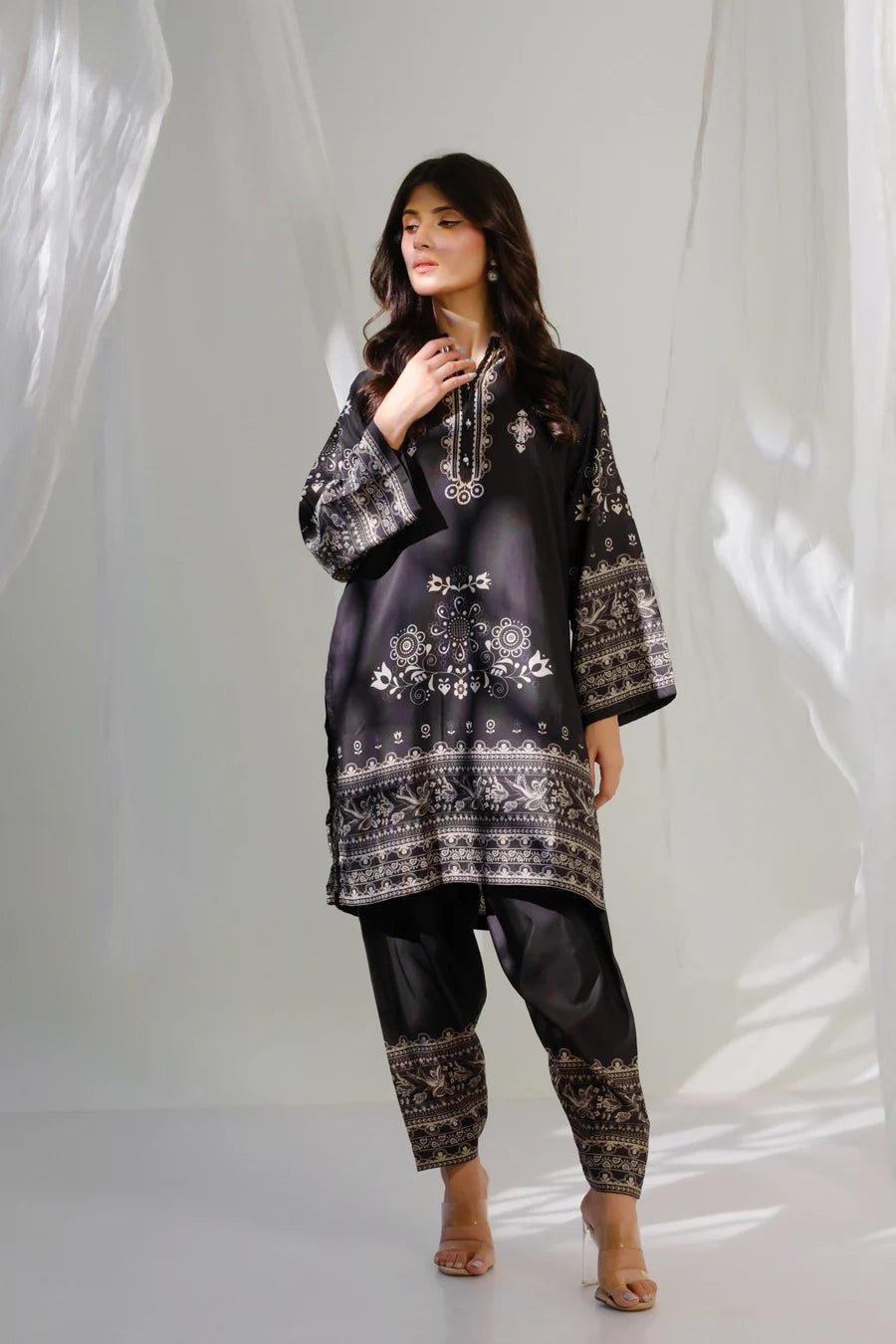 Amal Stitched 2 Piece Blended Lawn Collection'2025-Velour