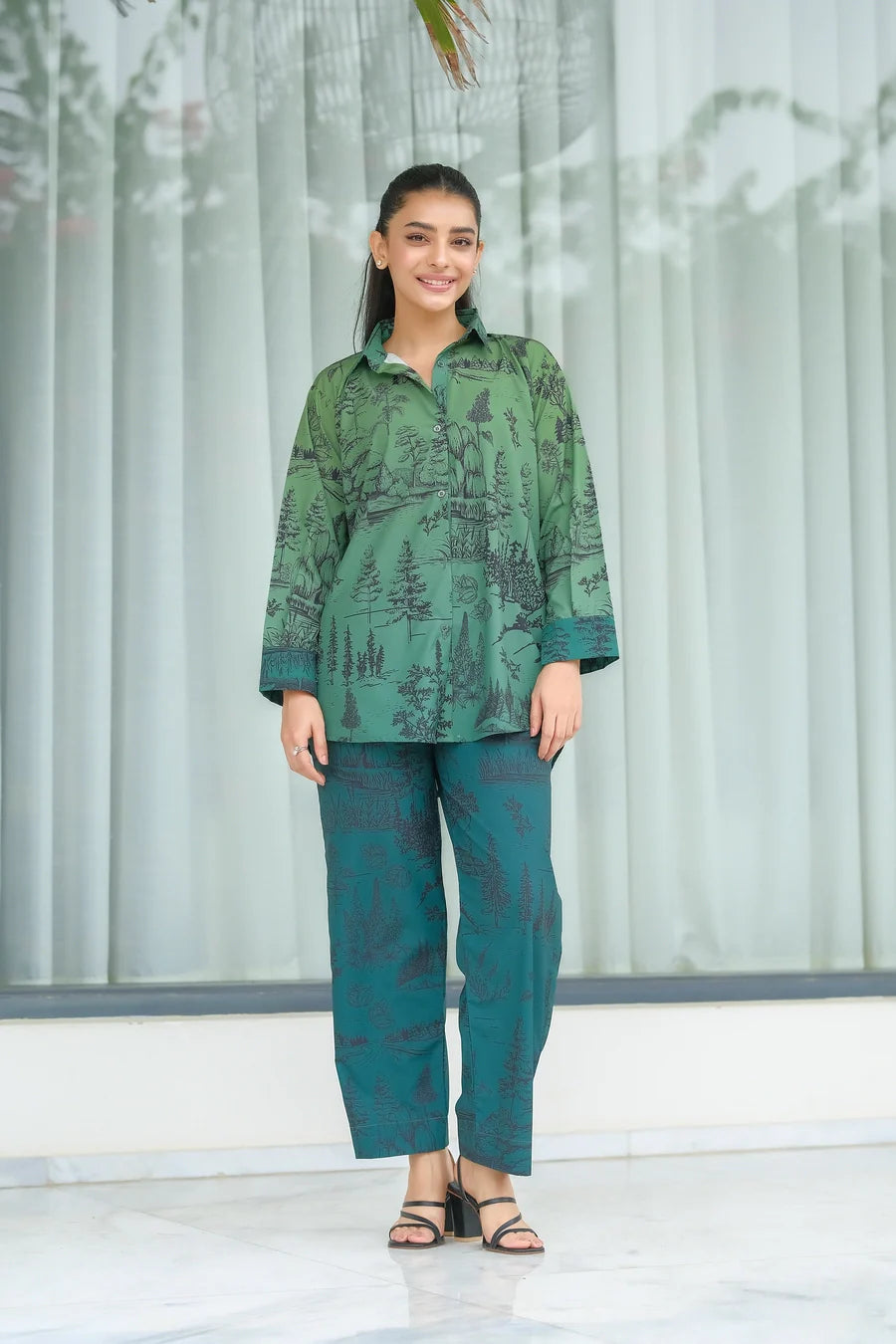 Dhaga Stitched 2 Piece Crepe Collection'2025-Misty