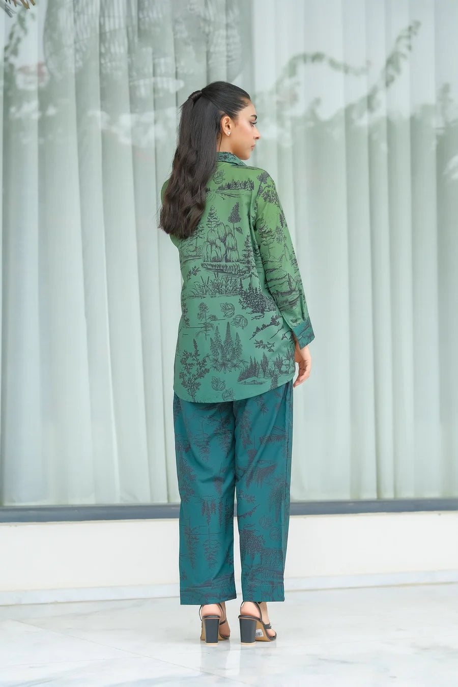 Dhaga Stitched 2 Piece Crepe Collection'2025-Misty