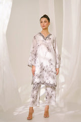 Amal Stitched 2 Piece Blended Lawn Collection'2025-Phantom