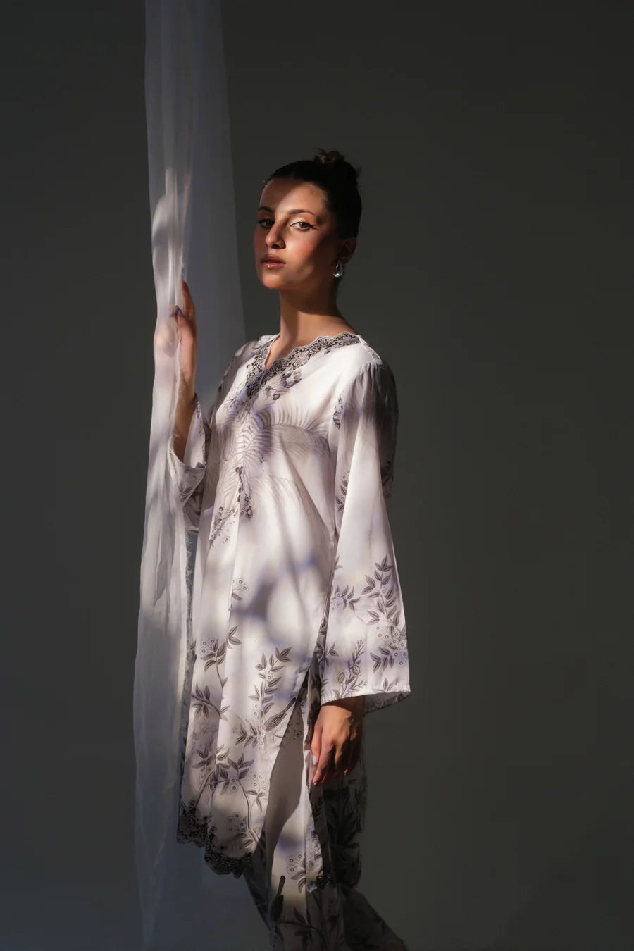 Amal Stitched 2 Piece Blended Lawn Collection'2025-Phantom
