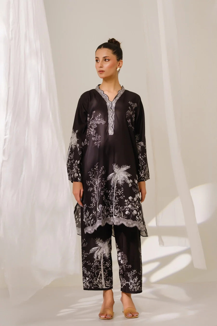 Amal Stitched 2 Piece Blended Lawn Collection'2025-Eclipse