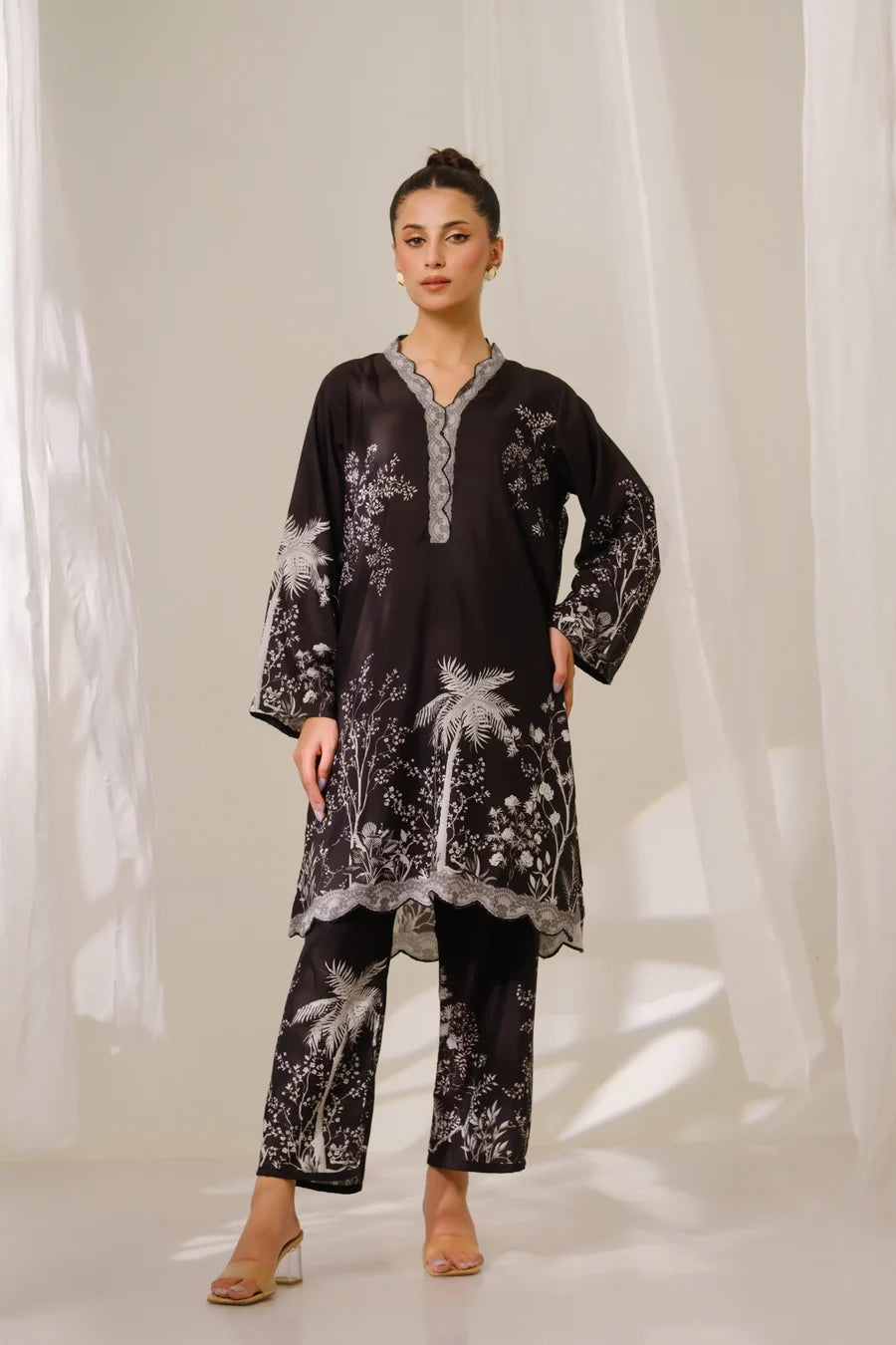 Amal Stitched 2 Piece Blended Lawn Collection'2025-Eclipse