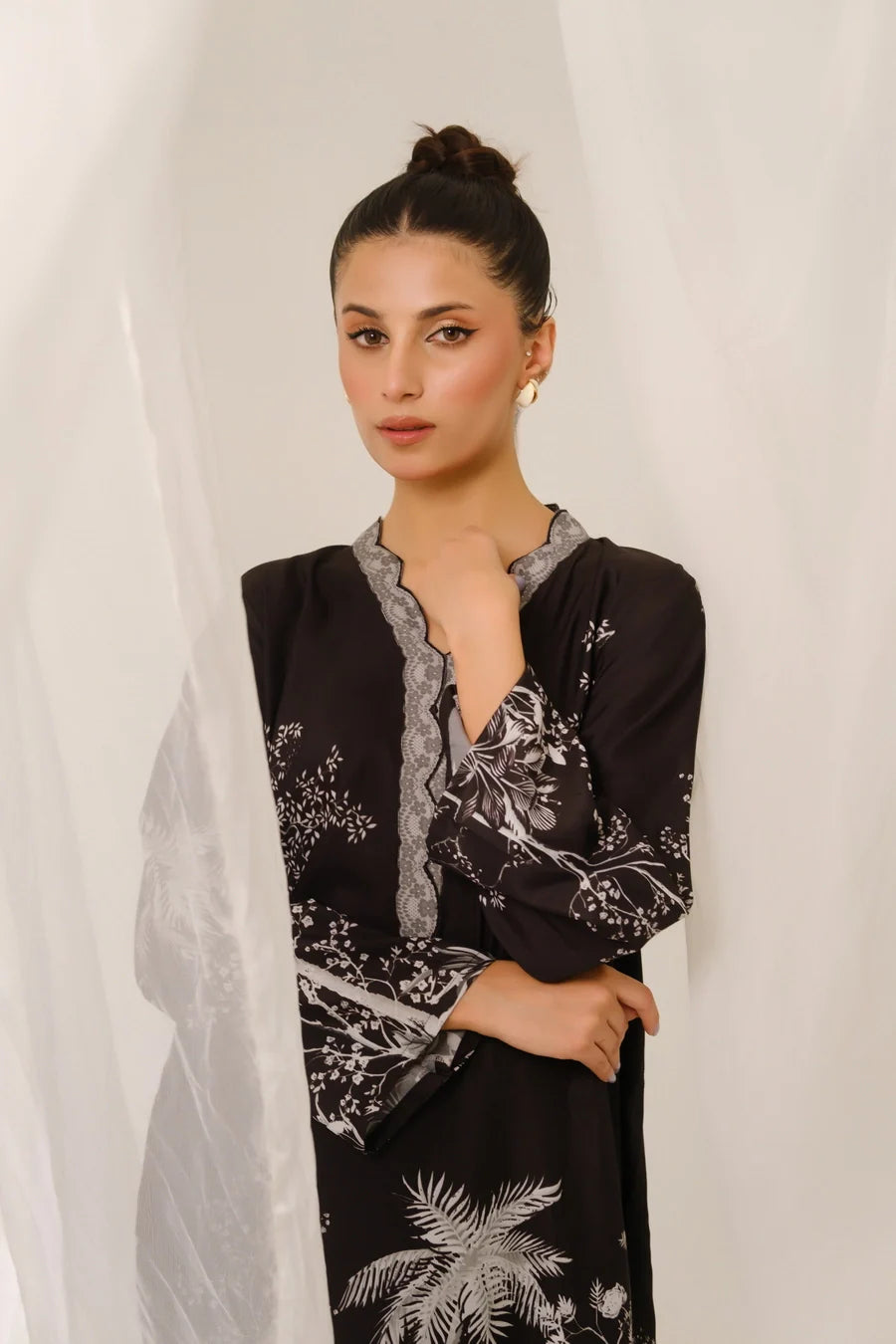 Amal Stitched 2 Piece Blended Lawn Collection'2025-Eclipse