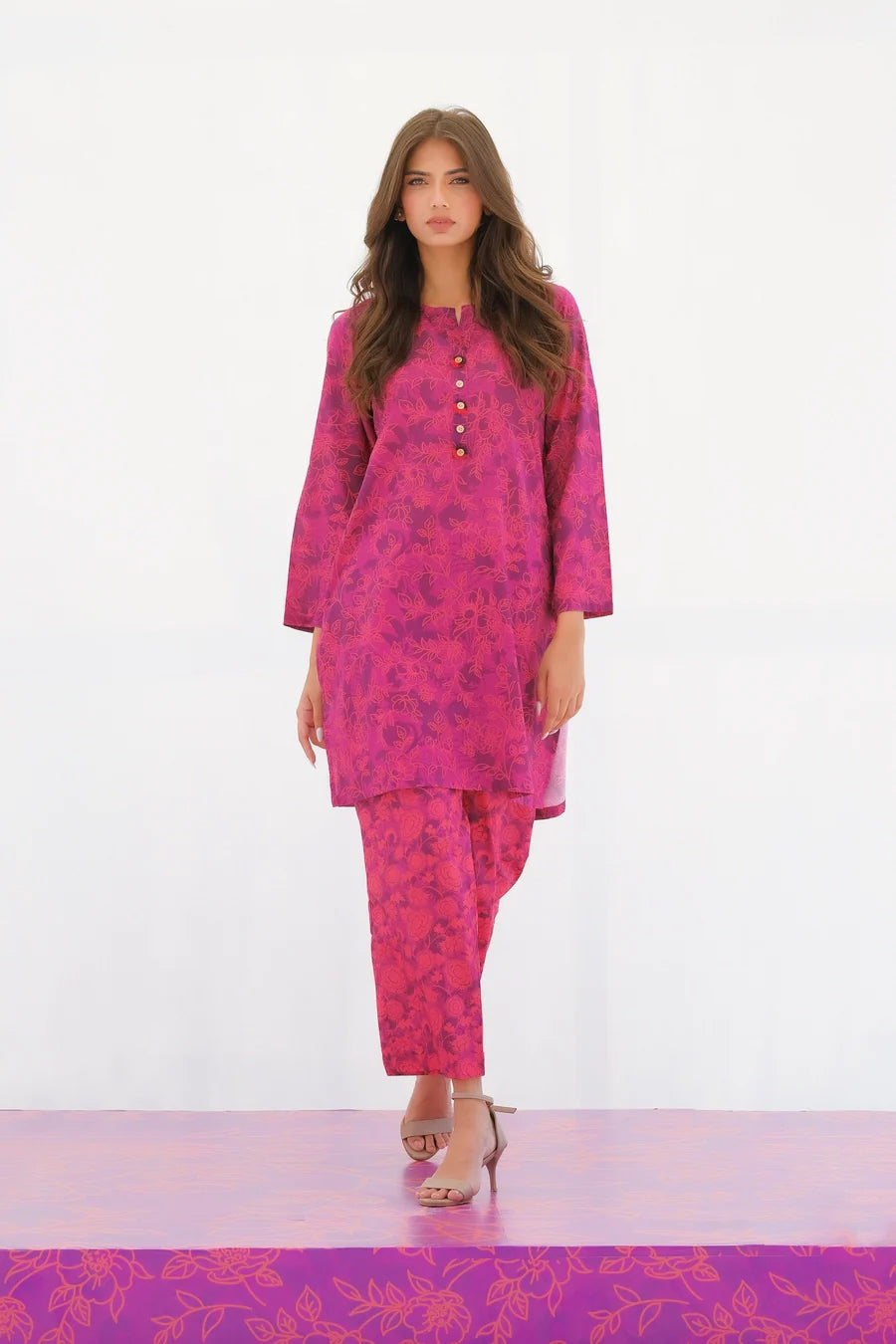 Dhaga Stitched 2 Piece Lawn Collection'2025-Matching separate 0011