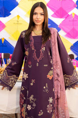 Florent Unstitched 3 Piece Basant Chikankari Luxury Lawn Suit-FZ-1A