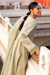 Florent Unstitched 3 Piece Basant Chikankari Luxury Lawn Suit-FZ-3A