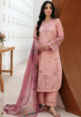 Zync By Florent Unstitched 3 Piece Luxury Lawn Collection'2026-FZ-4A