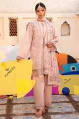 Florent Unstitched 3 Piece Basant Chikankari Luxury Lawn Suit-FZ-4A