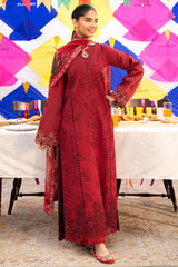 Florent Unstitched 3 Piece Basant Chikankari Luxury Lawn Suit-FZ-7A