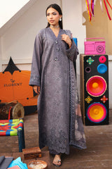 Florent Unstitched 3 Piece Basant Chikankari Luxury Lawn Suit-FZ-7B