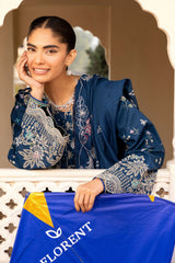 Florent Unstitched 3 Piece Basant Chikankari Luxury Lawn Suit-FZ-8B