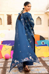 Florent Unstitched 3 Piece Basant Chikankari Luxury Lawn Suit-FZ-8B