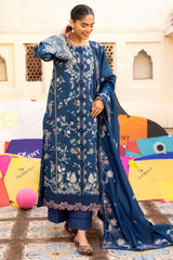 Florent Unstitched 3 Piece Basant Chikankari Luxury Lawn Suit-FZ-8B