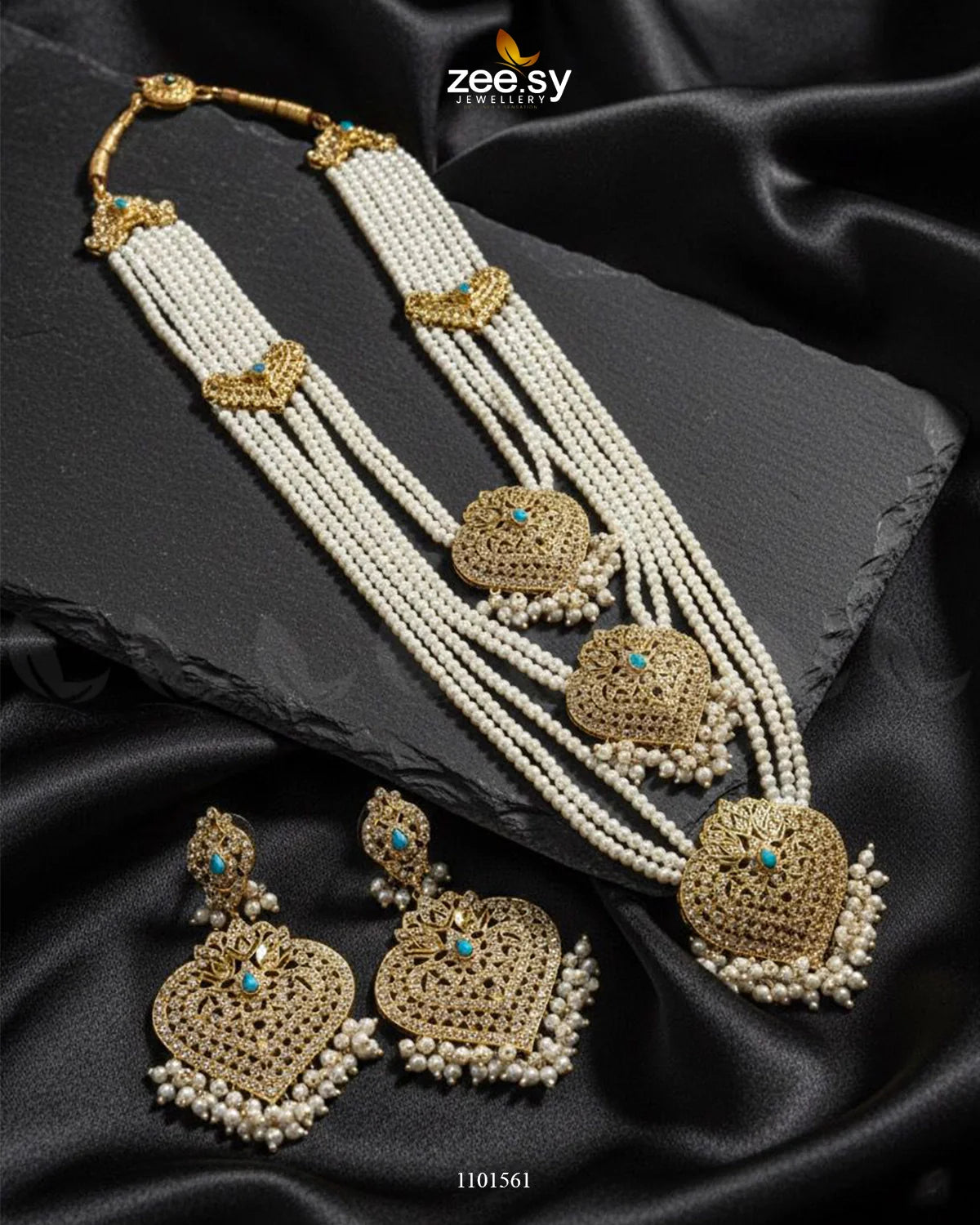 MALA NECKLACE-0350 Feroza - Zeesy Jewellery
