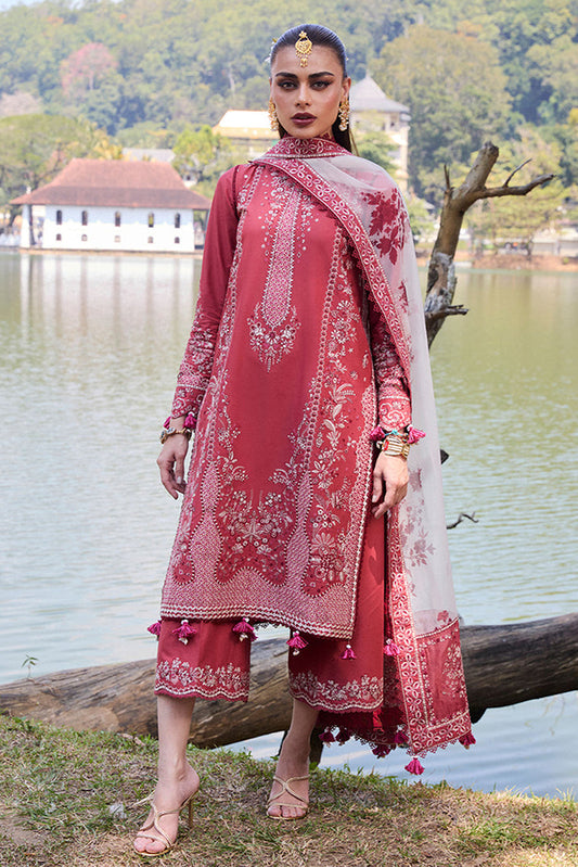 Hussain Rehar Unstitched 3 Piece Luxury Lawn Collection'2025-Flare