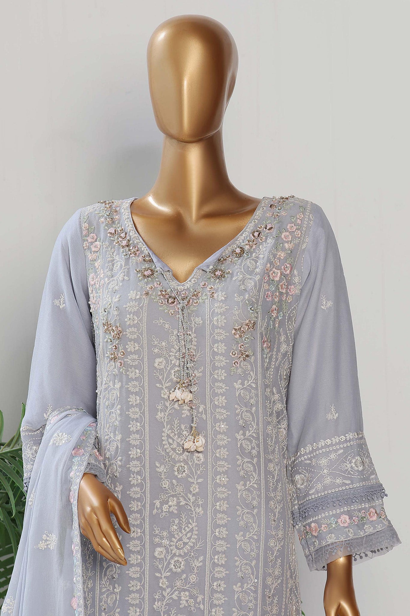 Afsany By Sada Bahar Stitched 3 Piece Luxury Formals Chiffon Vol-08 Collection'2024-Flora-Lilac