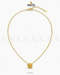 Zeesy-Flora Petite Minimalist Chain