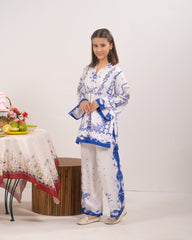 Sprinkles Stitched 2 Piece Kids Khaddar Collection-Flora Script